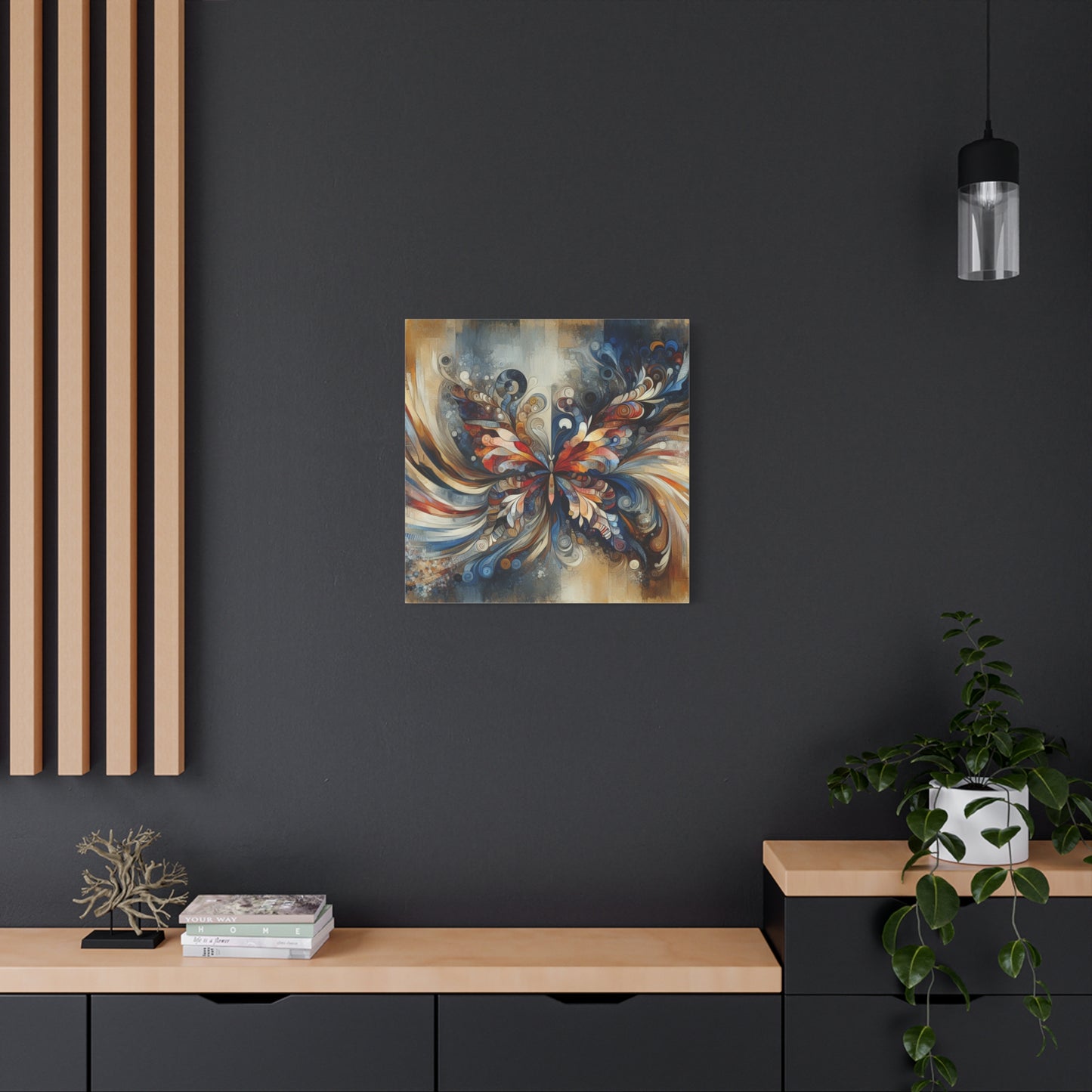 "Market Mosaic" - Framed Canvas Print Colourful Wall Art