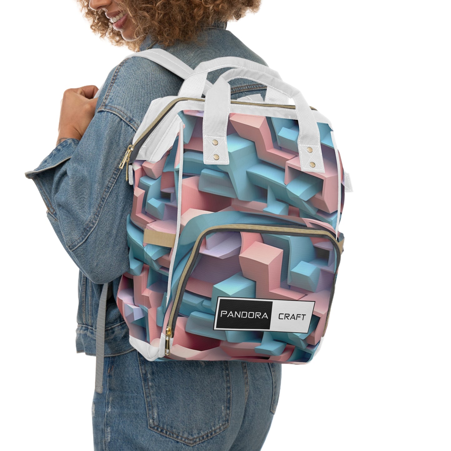 Modern Floral Bag - Backpack