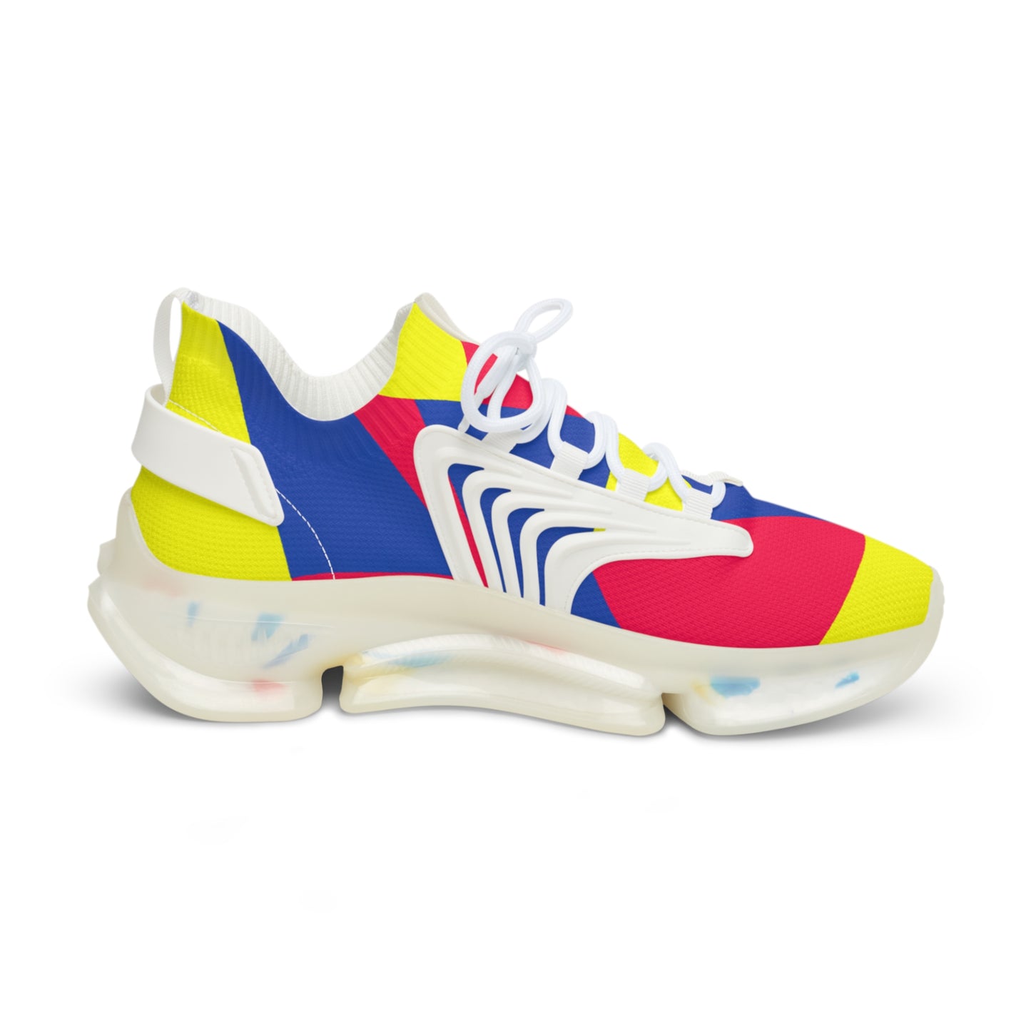 "Abstract Lines: A Bold Fusion of Simplicity and Style in our 3-Tone Sports Sneaker" - Shoes Athletic Tennis Sneakers Sports Walking Shoes