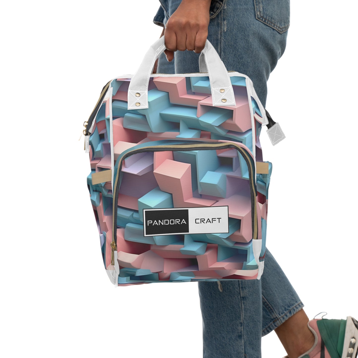 Modern Floral Bag - Backpack