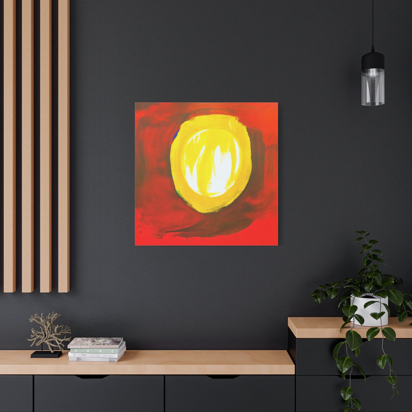 "Kitchen Abstraction" - Framed Canvas Print Colourful Wall Art