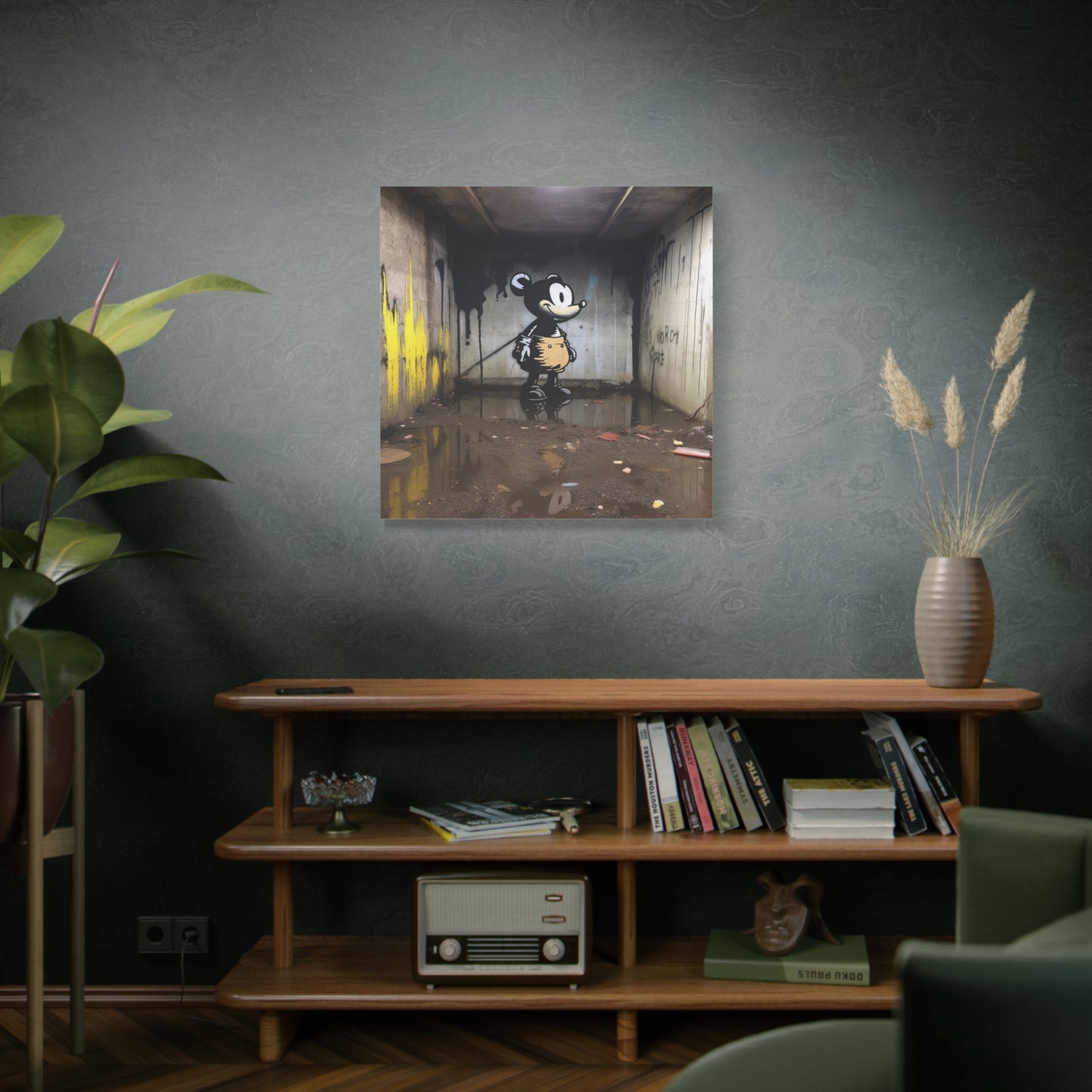 "AI Banksy Fusion" - Canvas