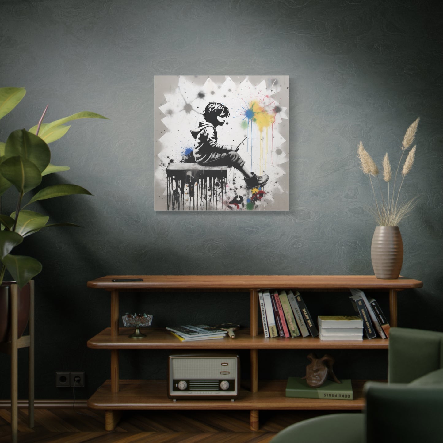 AI Banksy Fusion - Canvas