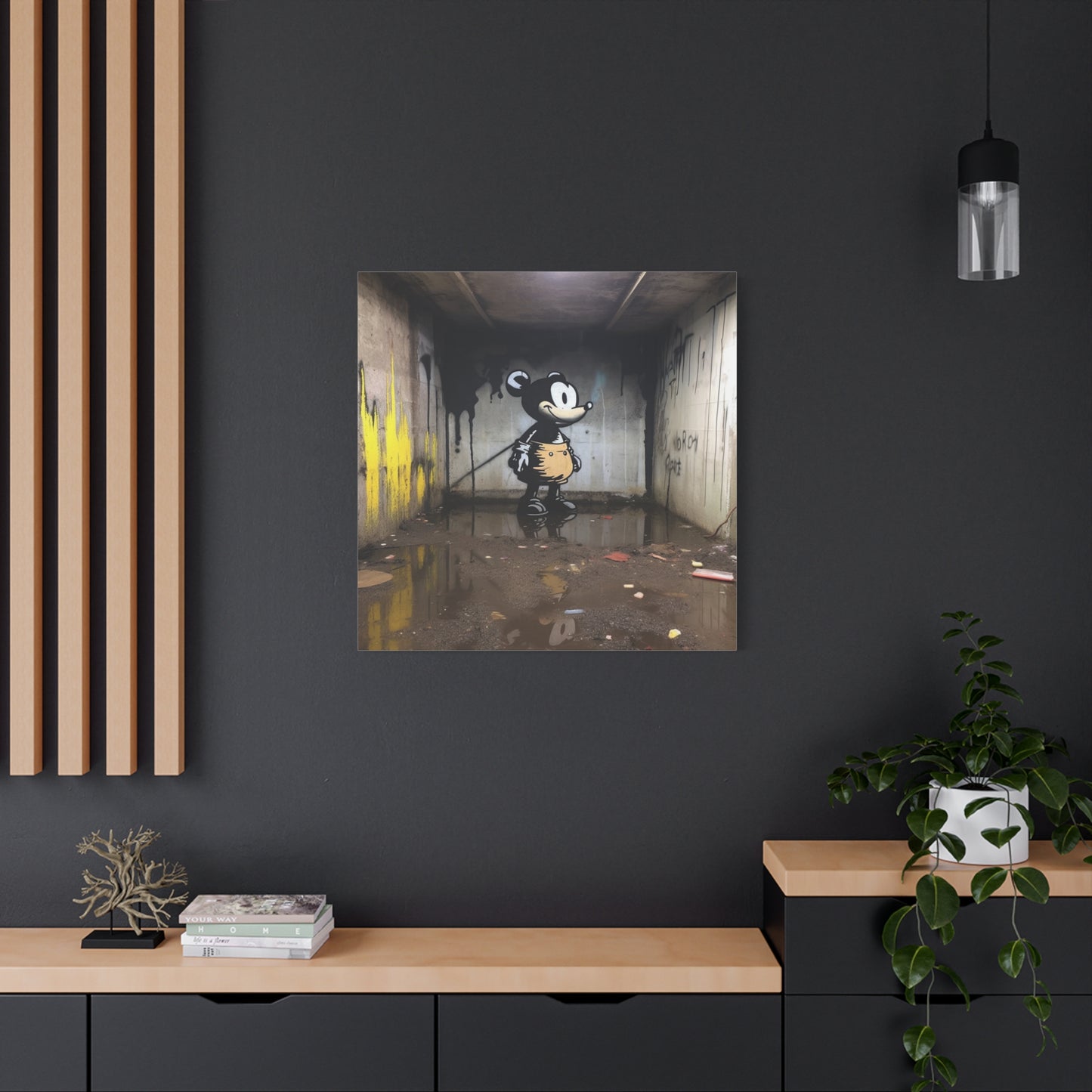 "AI Banksy Fusion" - Canvas