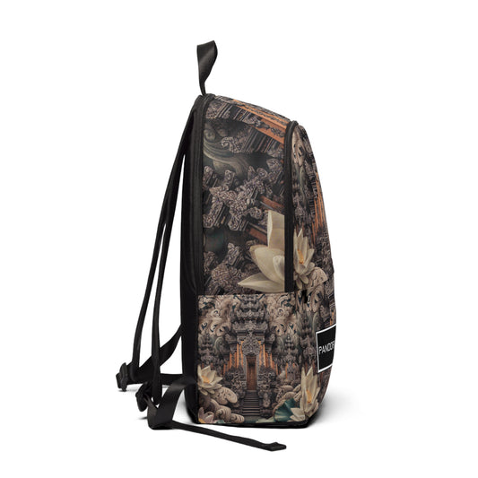 "Lotus Stone Pack" - Laptop Backpack Rucksack Bag for Men Women, Water Resistant
