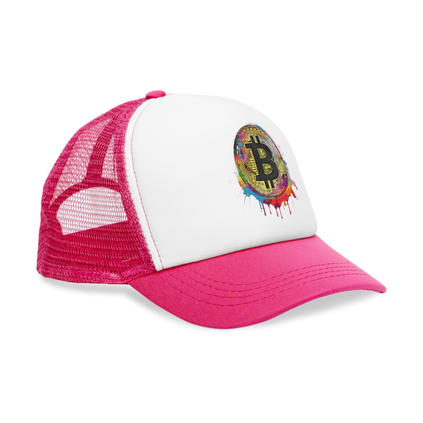"Graffiti Trucker" -  Vintage Plain Snap-Back Trucker Cap