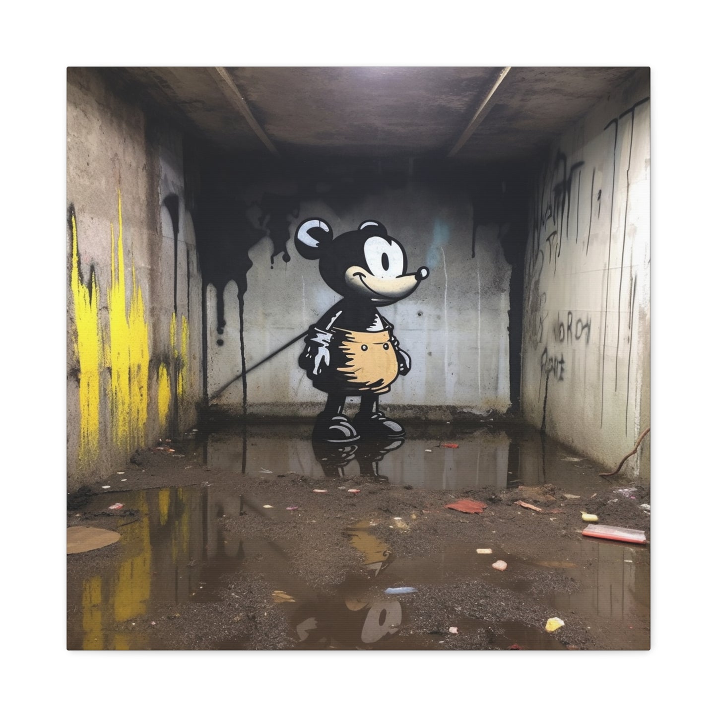 "AI Banksy Fusion" - Canvas
