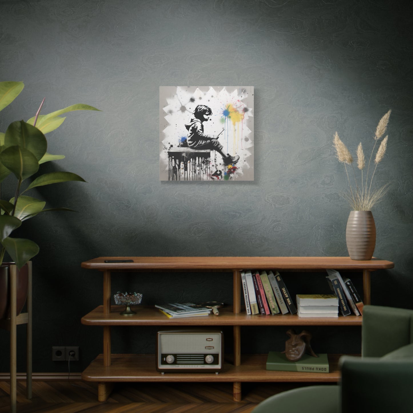 AI Banksy Fusion - Canvas