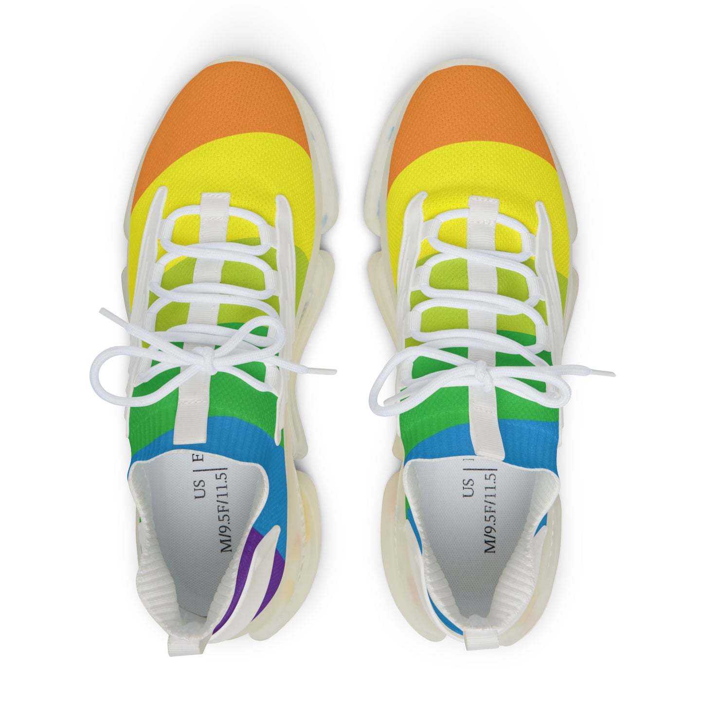 "Stride in Style with the Rainbow Rush: A Bold and Vibrant Gradient Sneaker for the Modern Athlete" - Shoes Athletic Tennis Sneakers Sports Walking Shoes