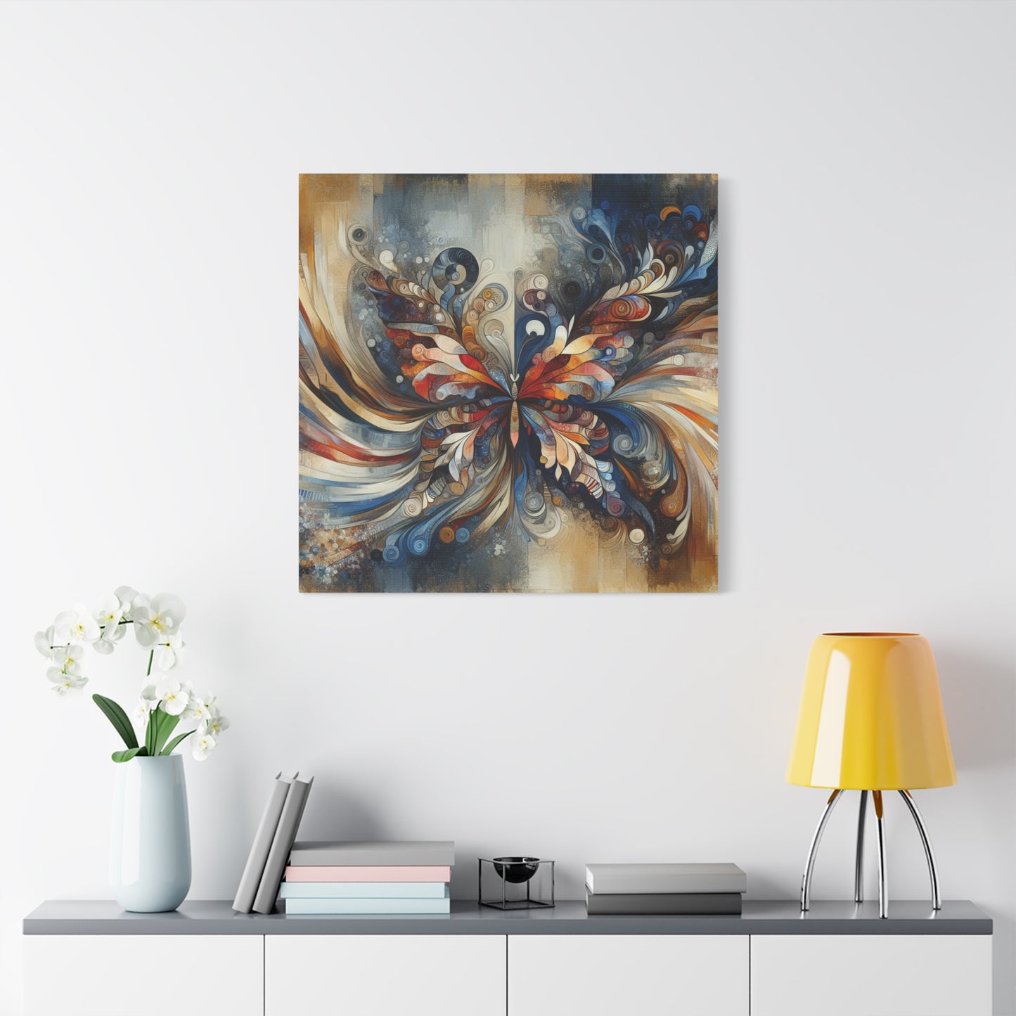 "Market Mosaic" - Framed Canvas Print Colourful Wall Art