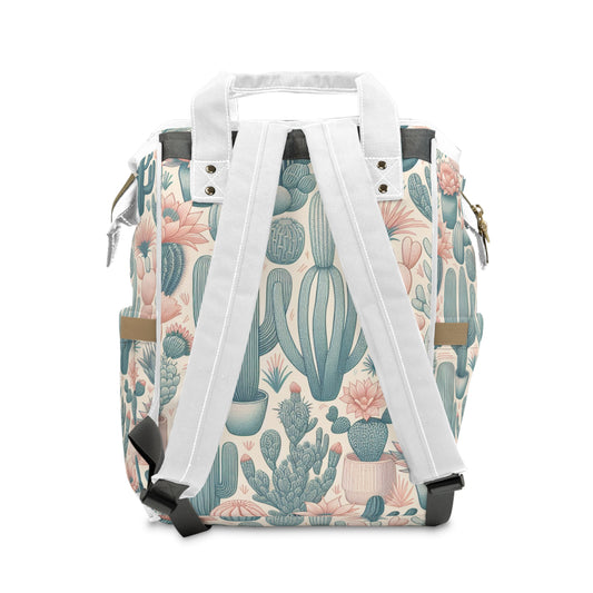 "Cactus Chic Backpack" - Laptop Backpack Rucksack Bag for Men Women, Water Resistant