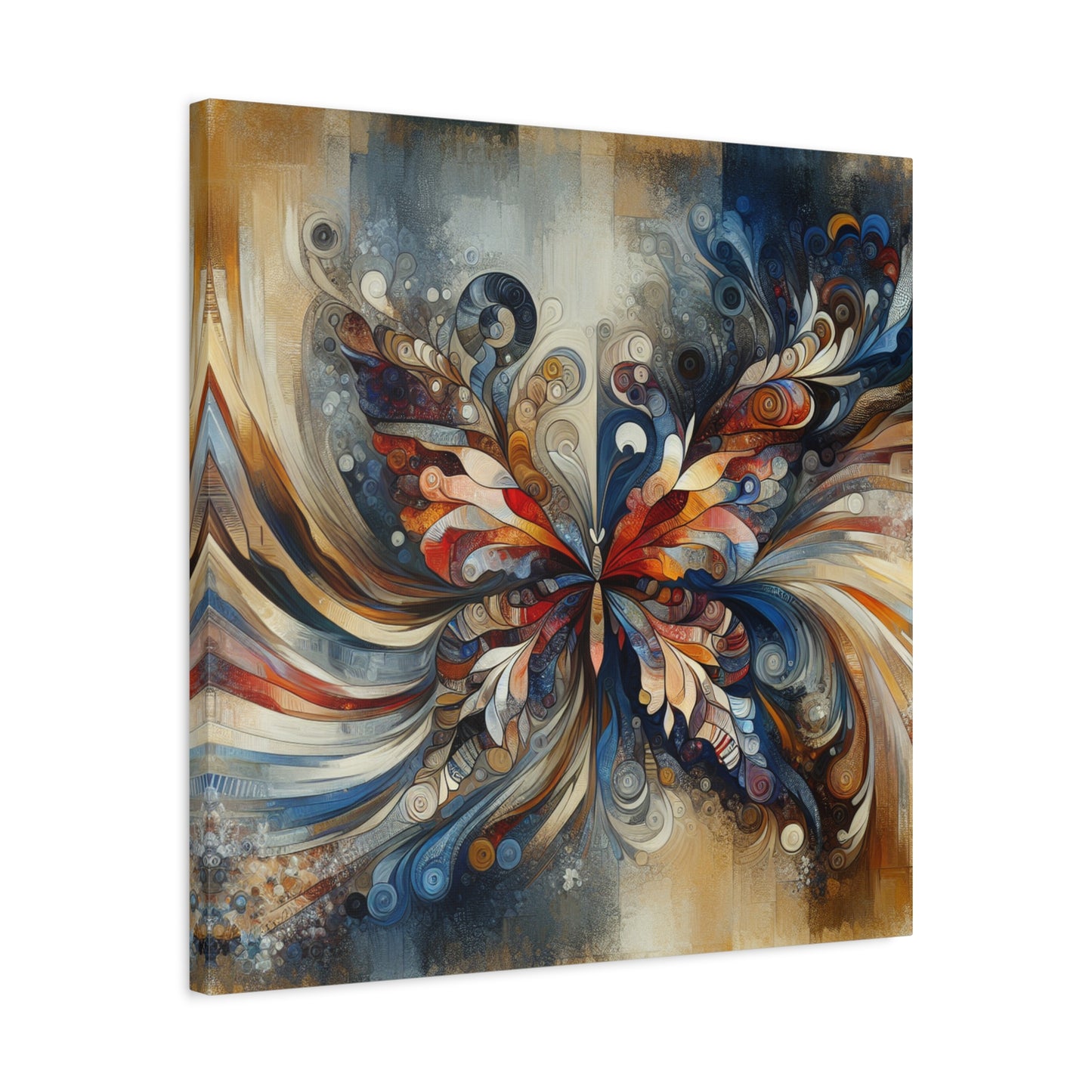 "Market Mosaic" - Framed Canvas Print Colourful Wall Art