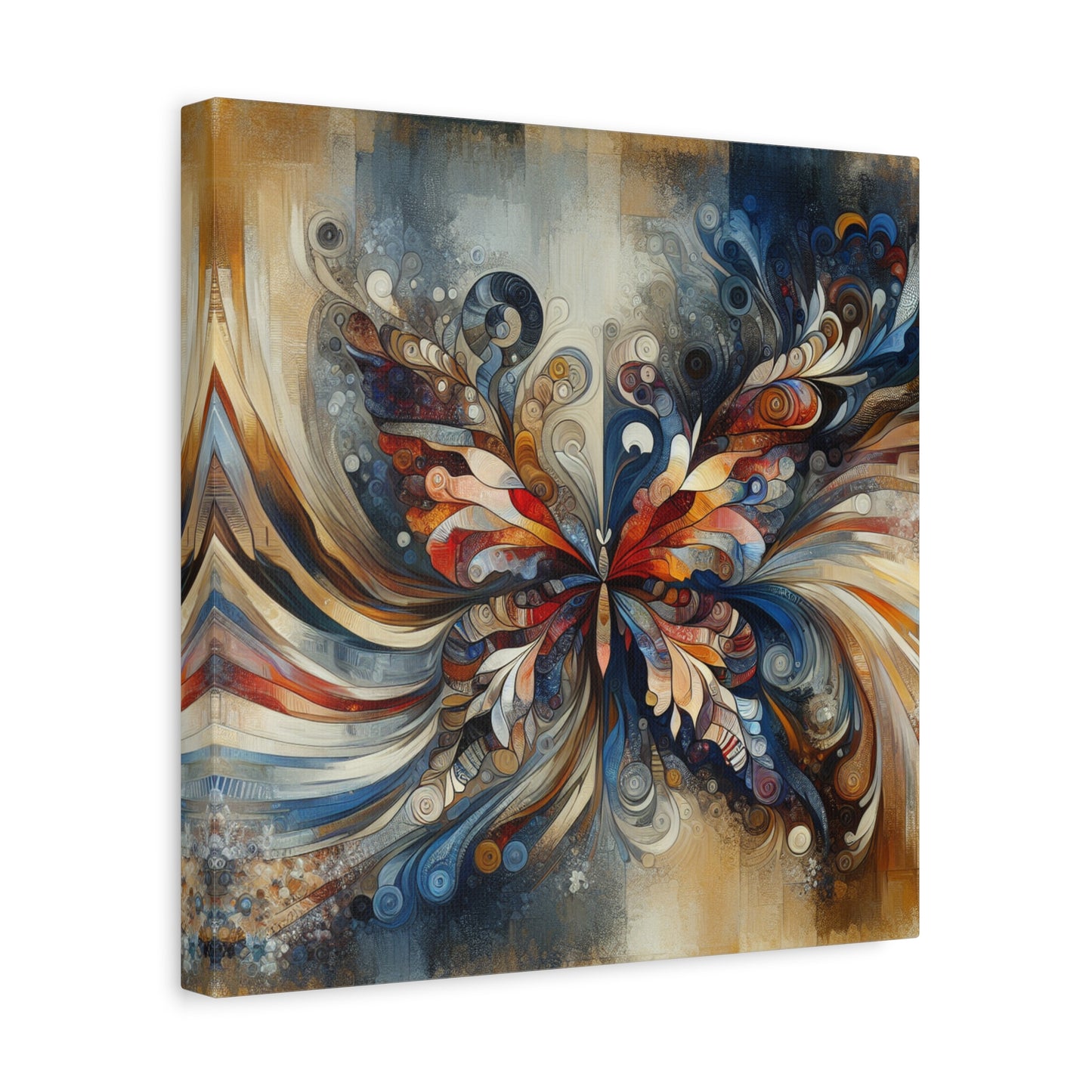 "Market Mosaic" - Framed Canvas Print Colourful Wall Art