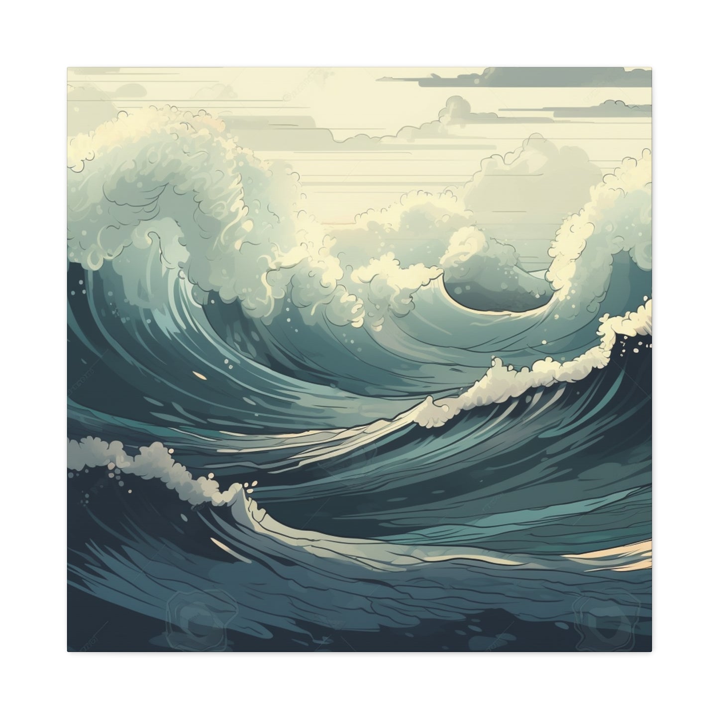 Sea Flow Art - Canvas