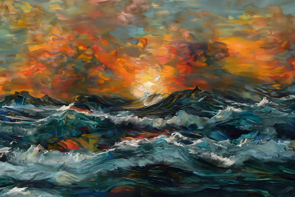 Wave Elegy -  canvas