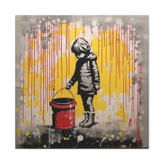 "AI Banksy Fusion" - Canvas