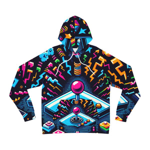 "Pixel Arcade Jacket" - Hoodies 3d Print Jumpers with Pockets Long Sleeve Sweatshirt Casual Streetwear