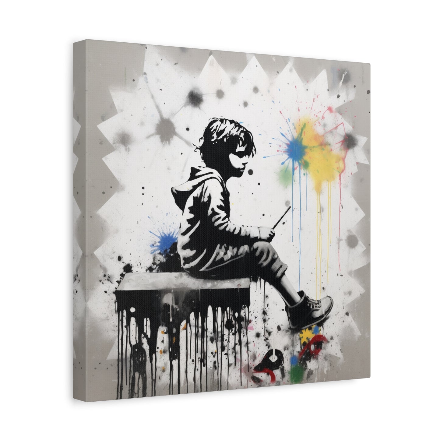 AI Banksy Fusion - Canvas