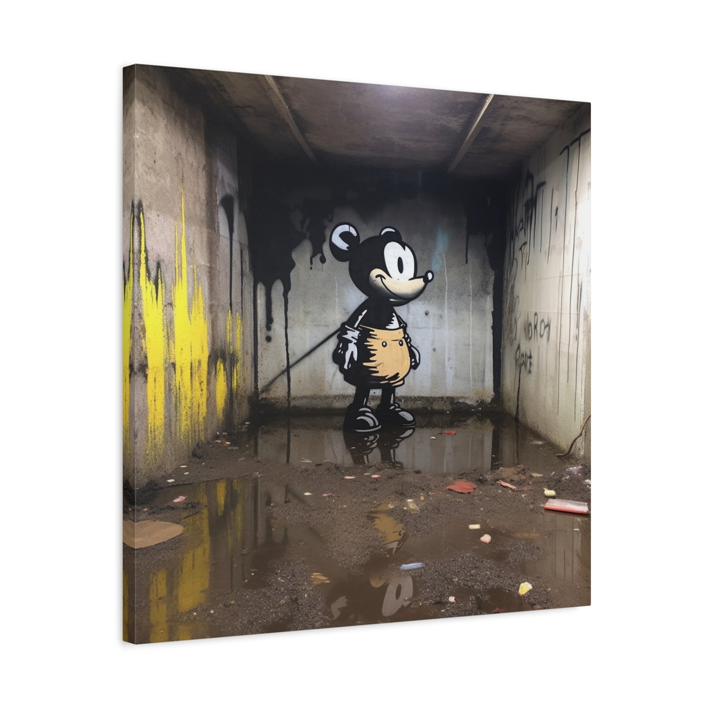 "AI Banksy Fusion" - Canvas