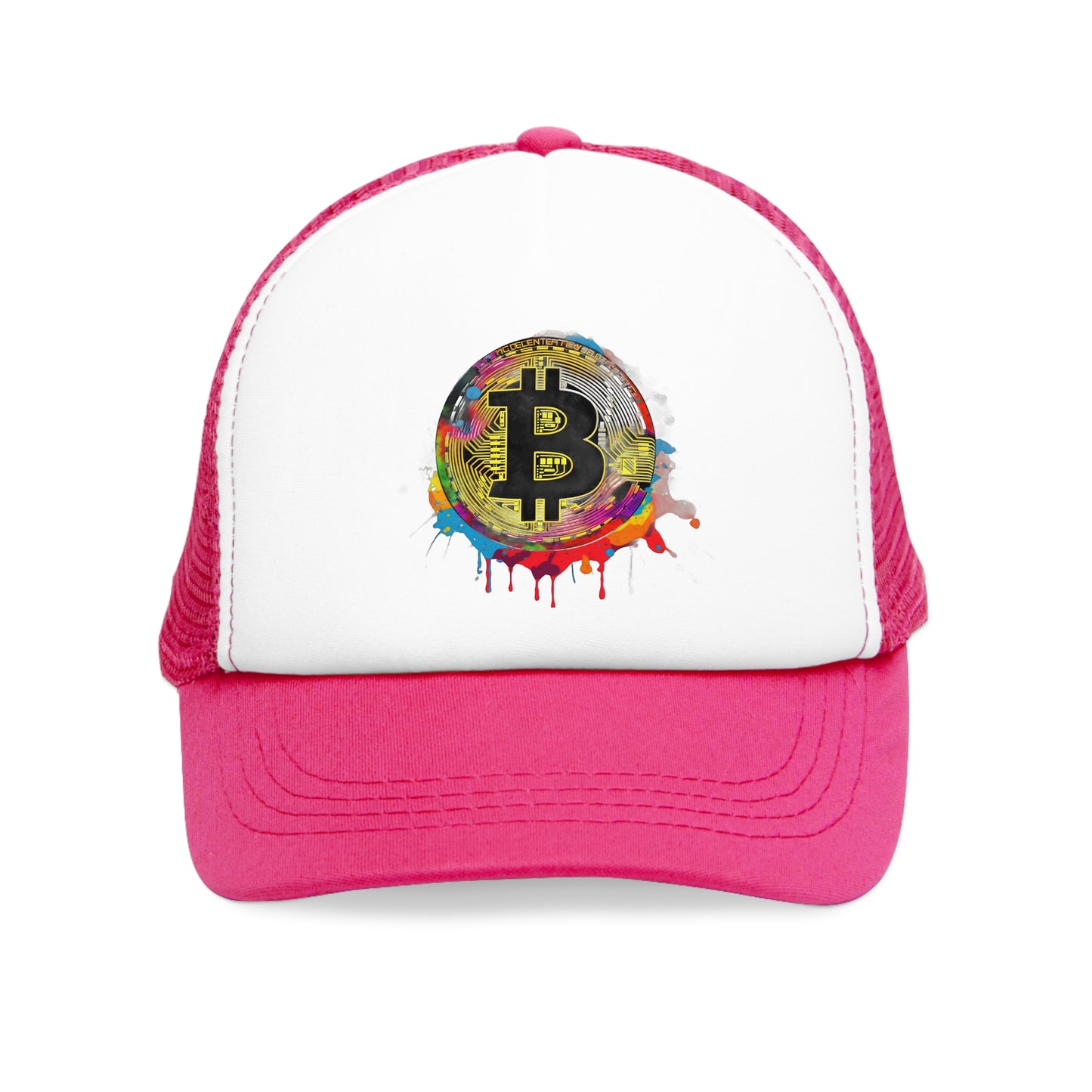 "Graffiti Trucker" -  Vintage Plain Snap-Back Trucker Cap