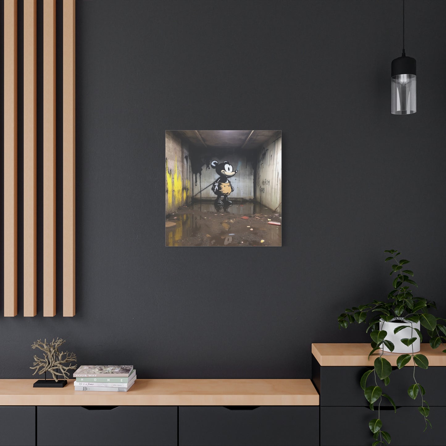 "AI Banksy Fusion" - Canvas
