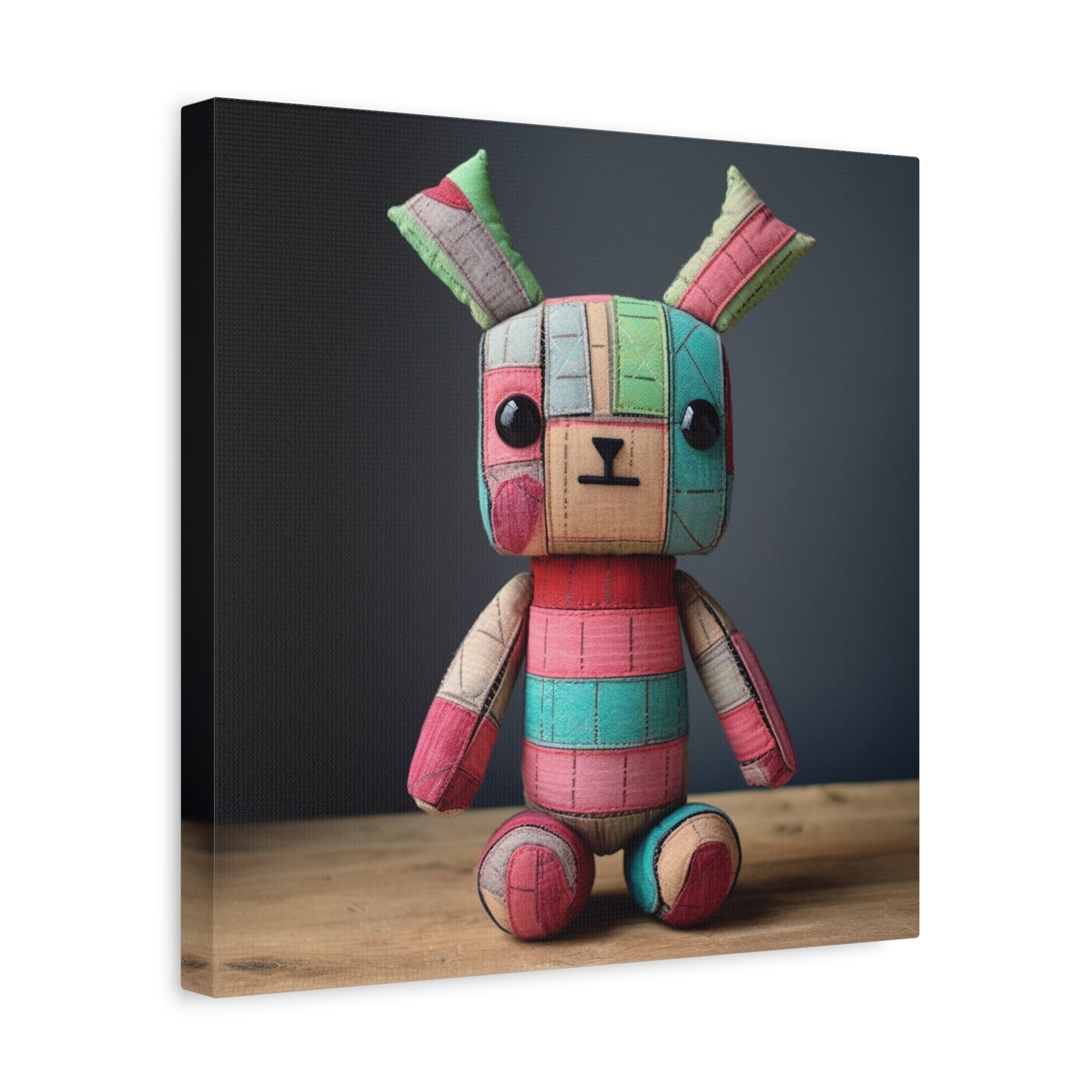 "Whimsy Wonderland Print" - Framed Canvas Print Colourful Wall Art