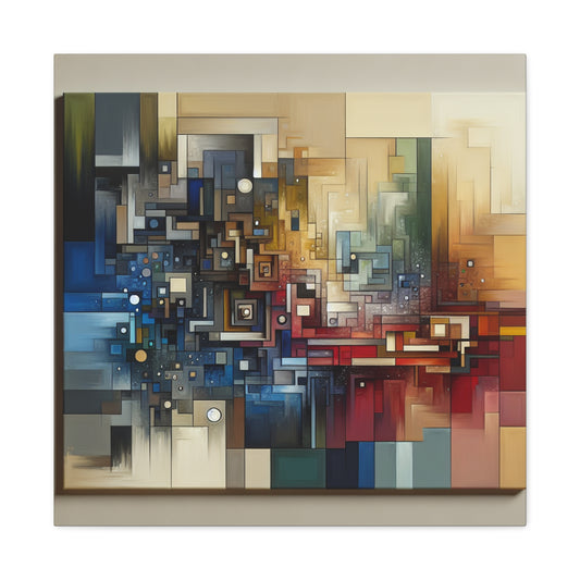 "Equilibrium Expressions" - Framed Canvas Print Colourful Wall Art