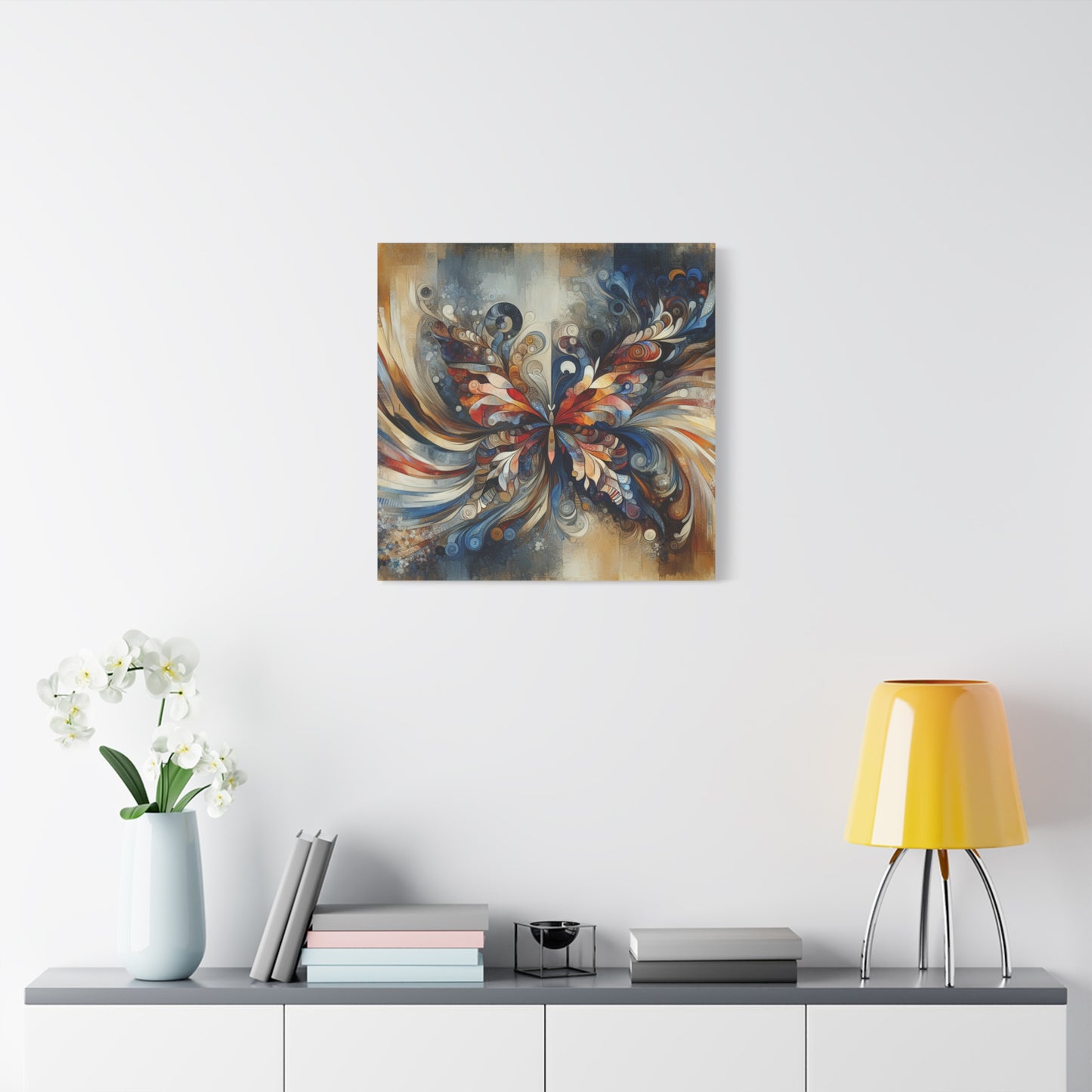 "Market Mosaic" - Framed Canvas Print Colourful Wall Art