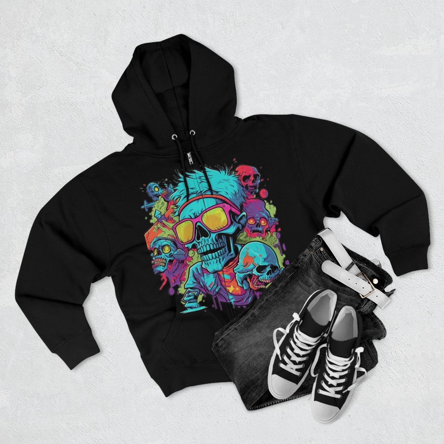UrbanGraff Hoodie - Hoodies Zip Up Long Sleeve Fleece Sweatshirts Hoodies