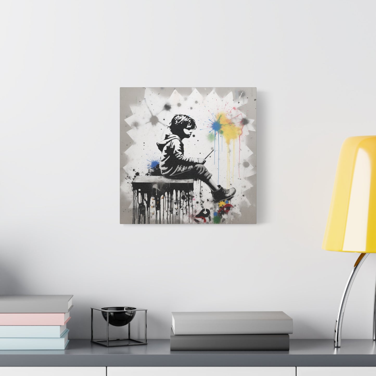 AI Banksy Fusion - Canvas