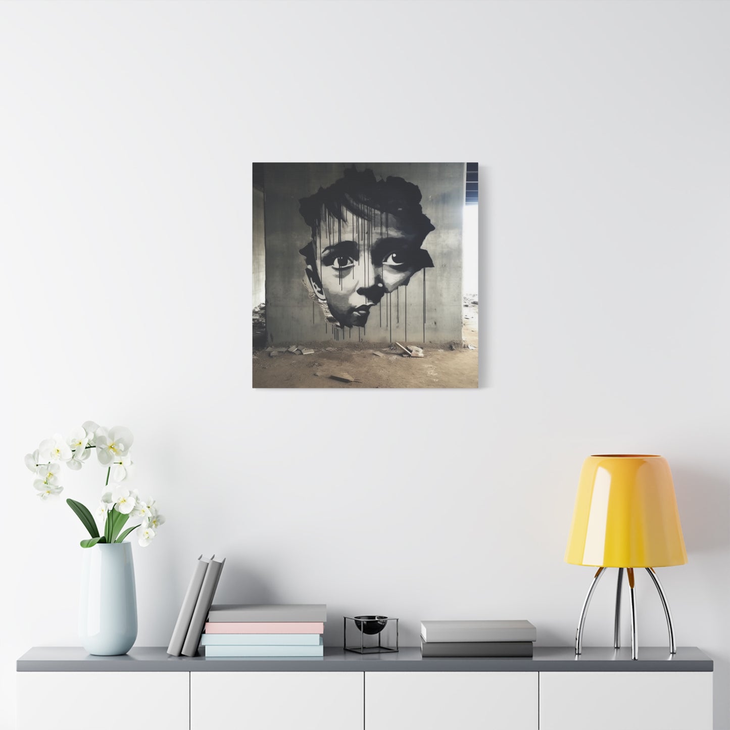 "Artificial Rebellion" - Framed Canvas Print Colourful Wall Art