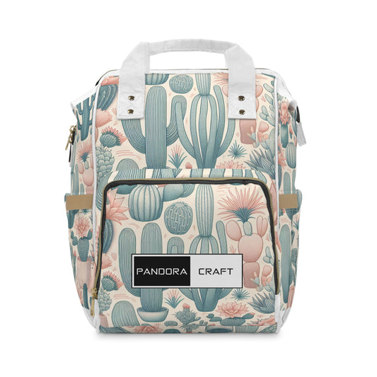 "Cactus Chic Backpack" - Laptop Backpack Rucksack Bag for Men Women, Water Resistant