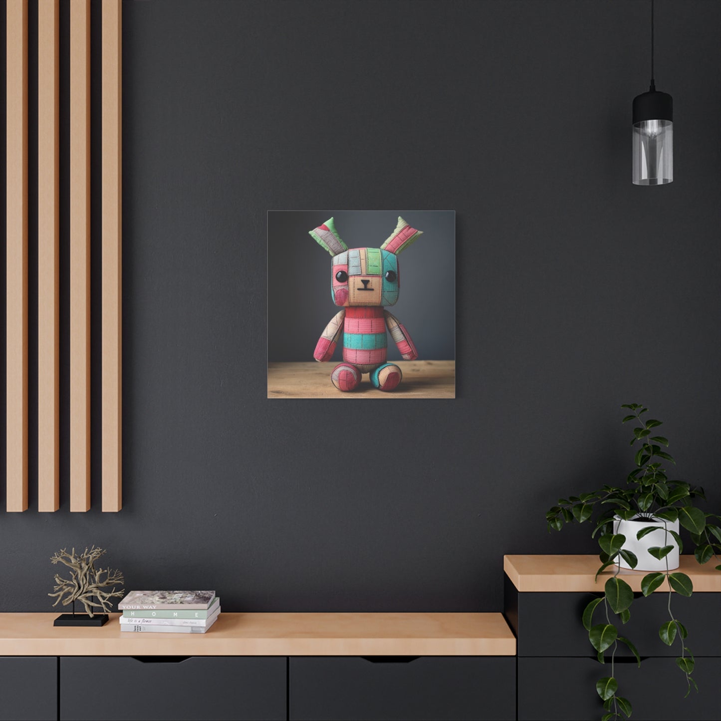 "Whimsy Wonderland Print" - Framed Canvas Print Colourful Wall Art