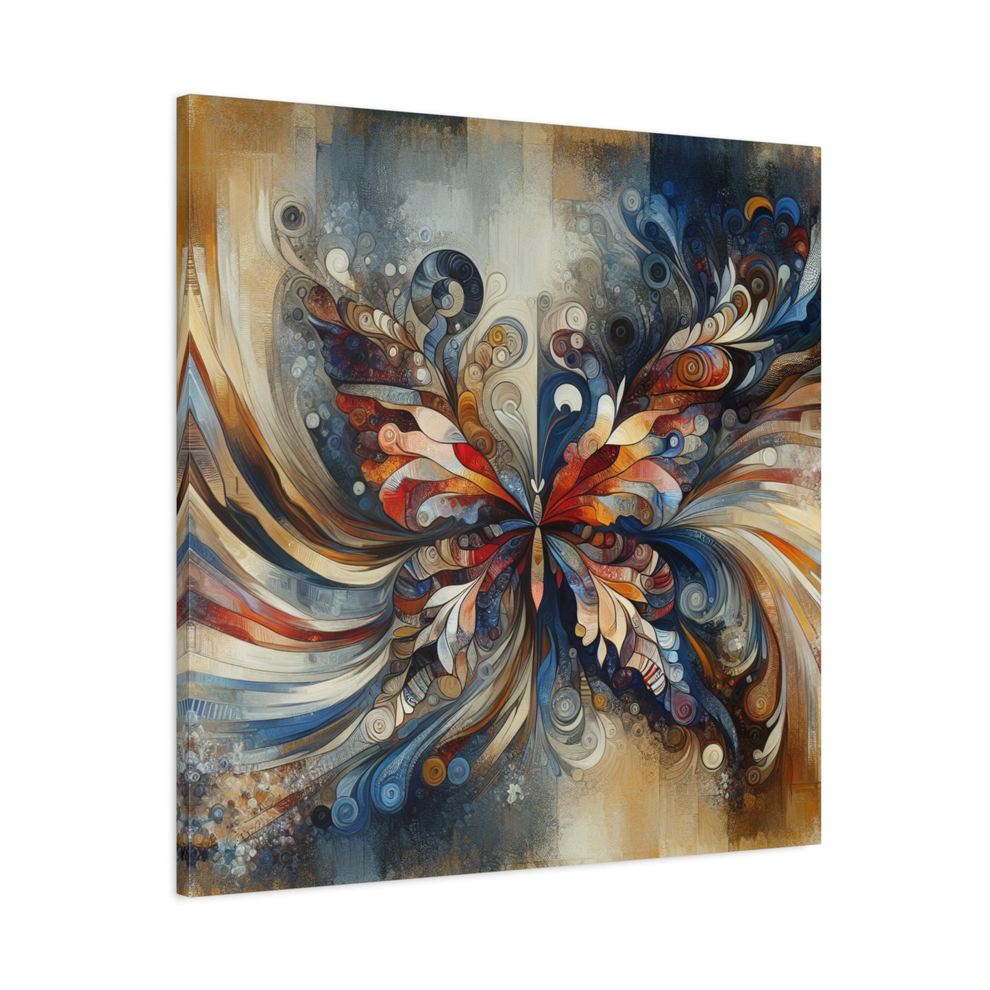 "Market Mosaic" - Framed Canvas Print Colourful Wall Art