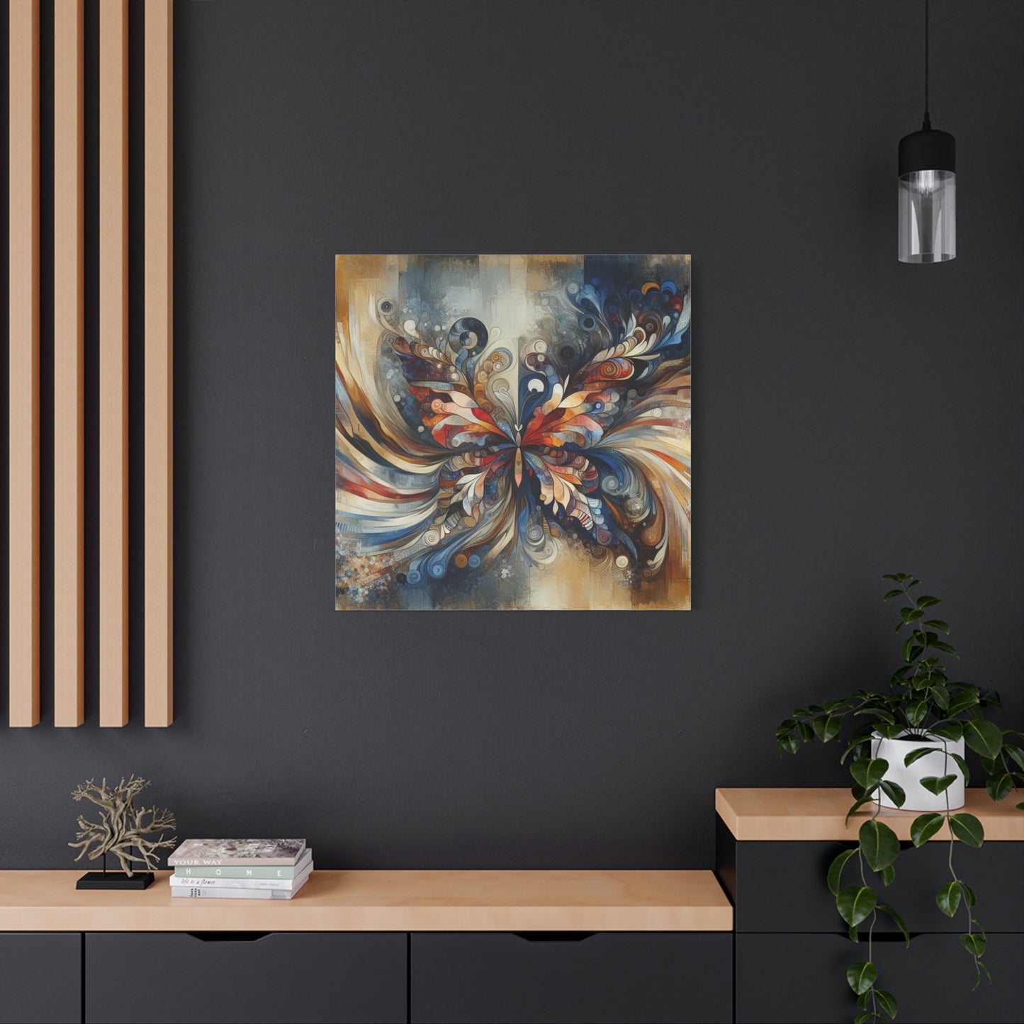 "Market Mosaic" - Framed Canvas Print Colourful Wall Art