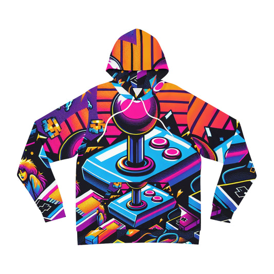 "Retro Arcade Coat" - Hoodies 3d Print Jumpers with Pockets Long Sleeve Sweatshirt Casual Streetwear
