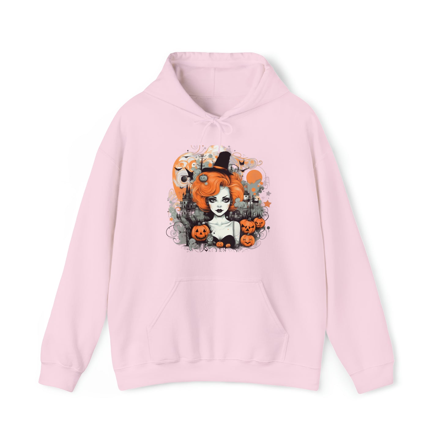 "Spooky Cozy Hoodie" - Pullover Hooded Sweatshirts Long Sleeve