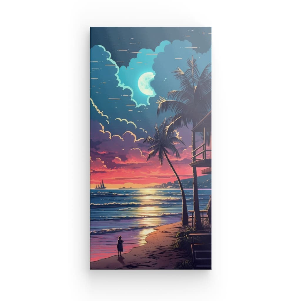 Beach Wanderer - Framed Canvas