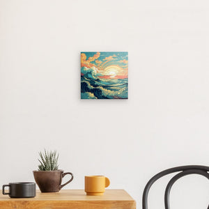 Wave of Illusion: - canvas