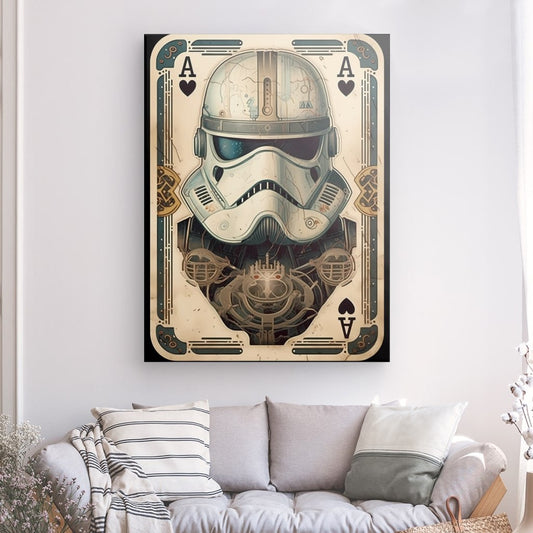 Trooper Tarot- Framed 160X120 Cm / Folded Canvas
