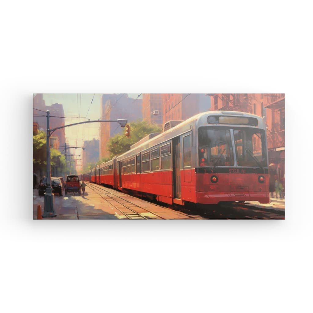 Urban Locomotion - Framed Canvas