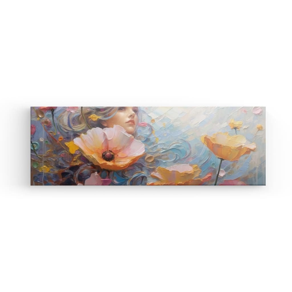 Floral Embrace - Framed Canvas