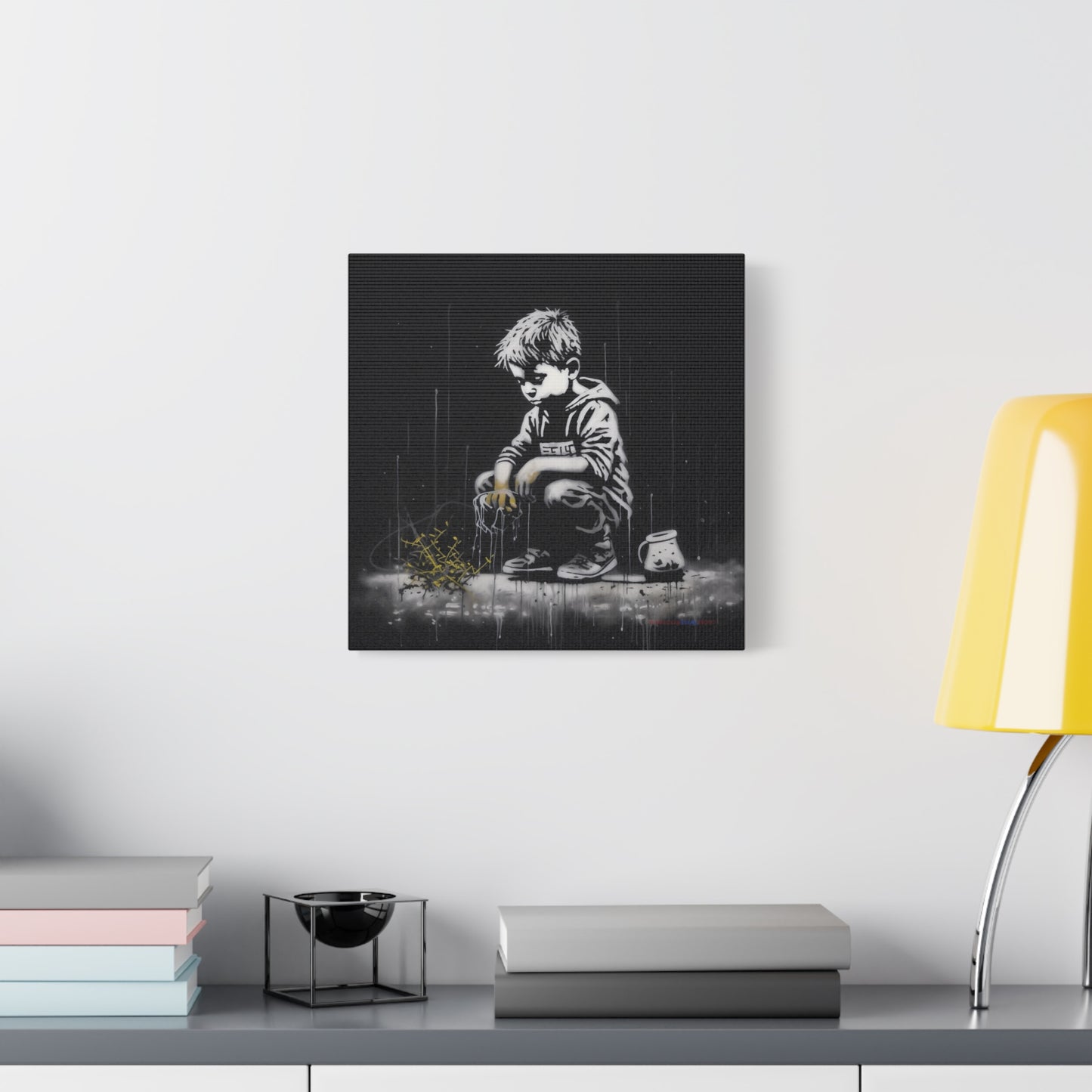 AI Banksy Fusion - Canvas