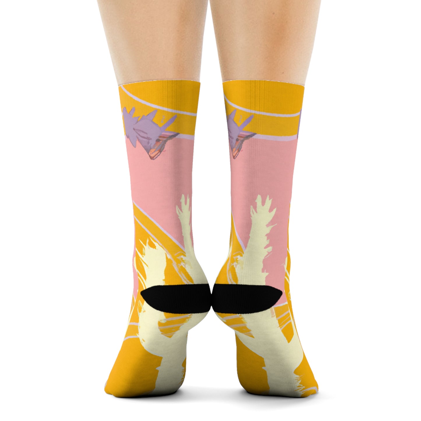 "Desert Dreams: Pastel Cactus and Succulent Crew Socks - Experience Comfort and Style in Every Step!" - Men and Women Crew Socks Combed Athletic Sports Casual Classic