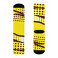 "Lichtenstein Collection: Premium Pop Art Crew Socks with Playful Dotted Designs" - Men and Women Crew Socks Combed Athletic Sports Casual Classic