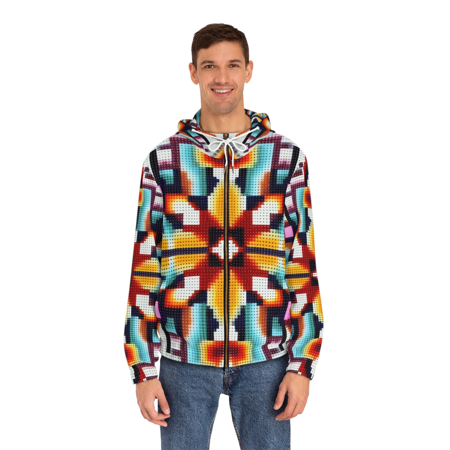 "Pattern Pop Cozy Hoodie"