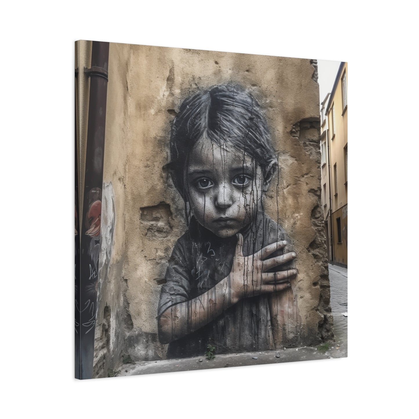 "AI Banksy Fusion" - Canvas