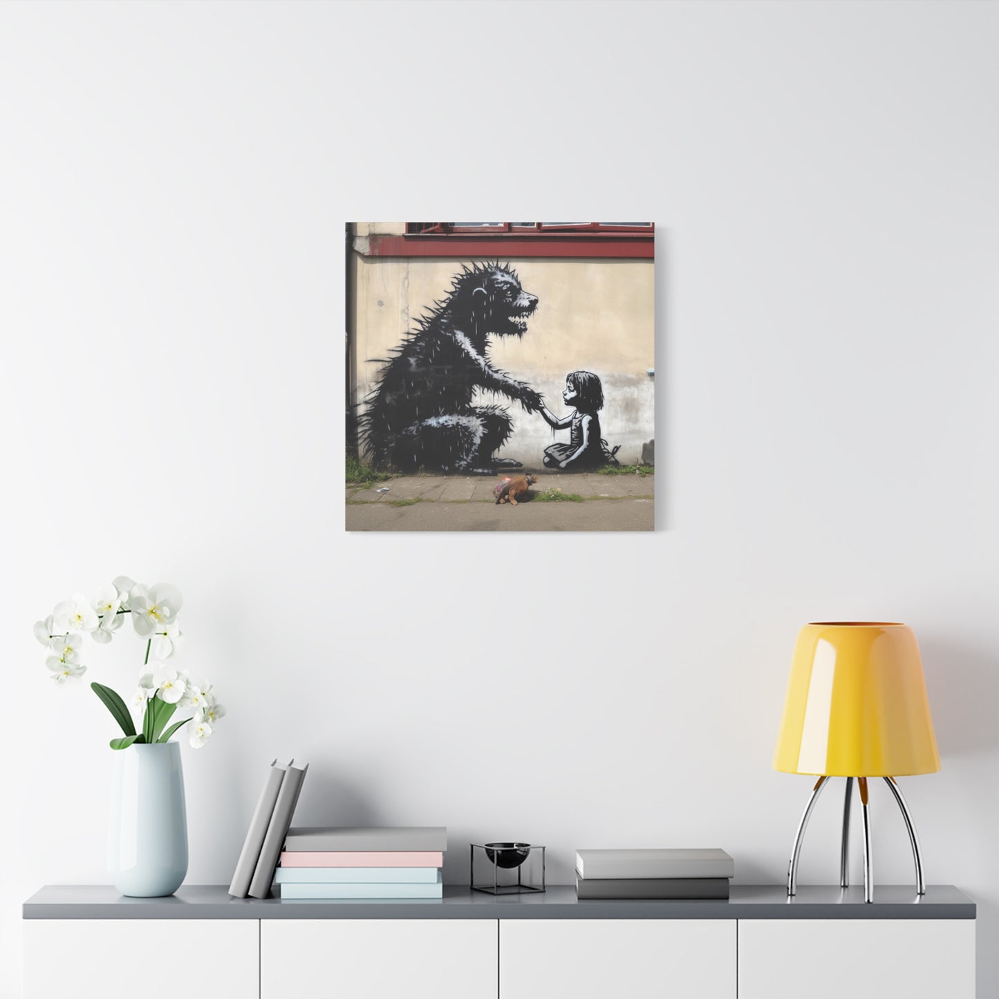 AI Banksy Fusion - Canvas