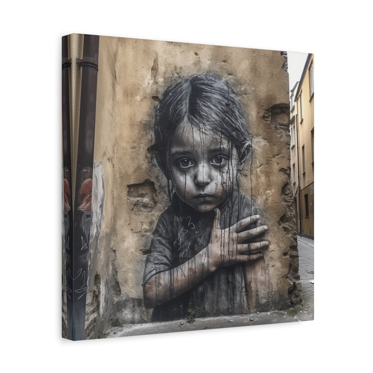 "AI Banksy Fusion" - Canvas