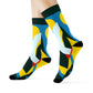 "Kaleidoscope Comfort: Kandinsky-Inspired Crew Socks in Vibrant Primary Colors" - Men and Women Crew Socks Combed Athletic Sports Casual Classic